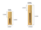 5–10ml Bamboo Perfume Roller Bottle – Refillable Oil & Aromatherapy Container