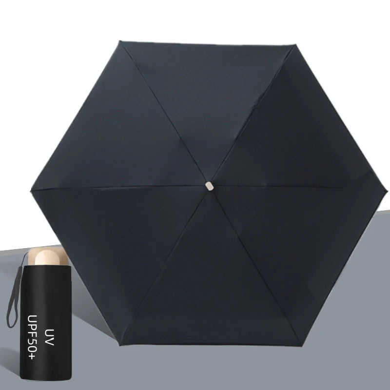 UPF50+ Mini Pocket Umbrella – Portable UV & Rain Protection