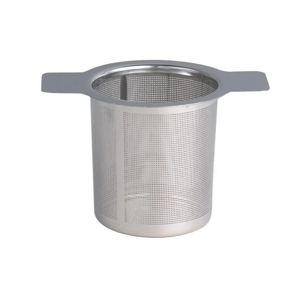 Stainless Steel Loose Leaf Tea Infuser – Double Handle with Lid