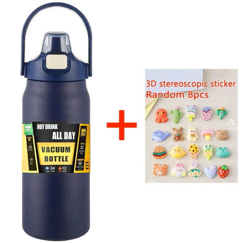 1.5L Stainless Steel Vacuum Thermos – Large Capacity Insulated Bottle