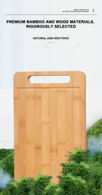 Dual-Sided Stainless Steel & Bamboo Cutting Board