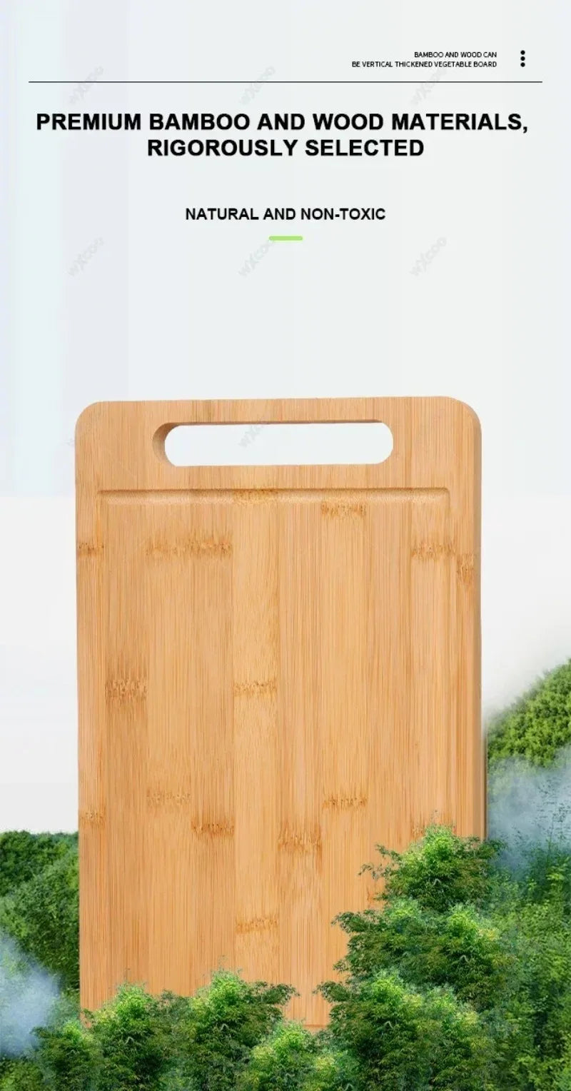 Dual-Sided Stainless Steel & Bamboo Cutting Board