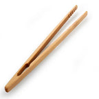 Reusable Bamboo Toast Tongs – Wooden Kitchen & Toaster Grabber