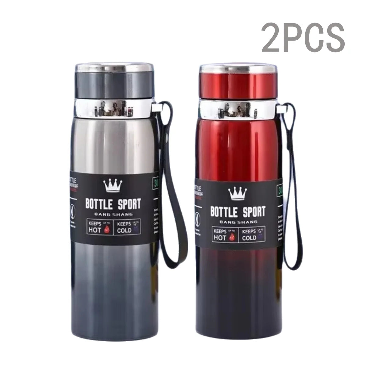 1000ml Stainless Steel Vacuum Flask – Insulated Thermal Water Bottle