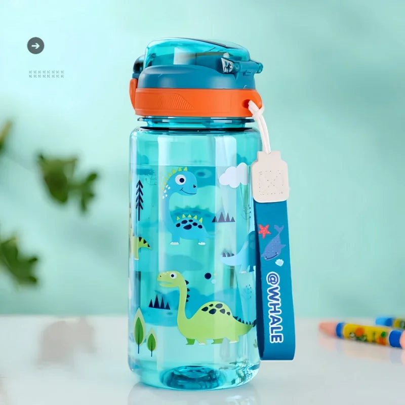 600ml Kids' Leakproof Water Bottle (Dinosaur)