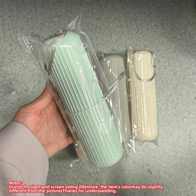 Portable Toothbrush & Toothpaste Travel Holder – Bathroom Organizer