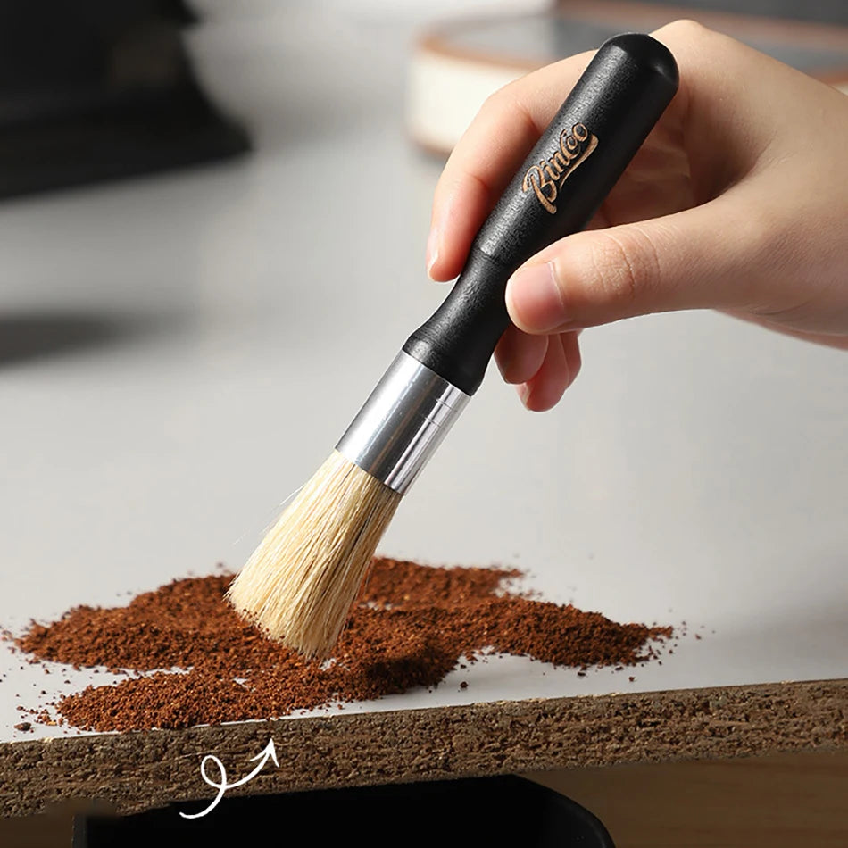 Retro Solid Wood Coffee Grinder Brush.