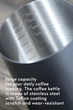 304 Stainless Steel 600ml Gooseneck Pour-Over Kettle