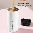 400ml Stainless Steel Coffee Thermos – Portable Insulated Travel Mug