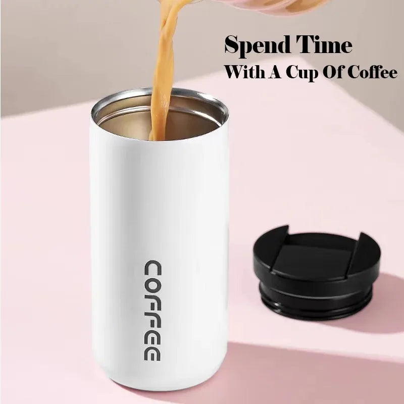 400ml Stainless Steel Coffee Thermos – Portable Insulated Travel Mug