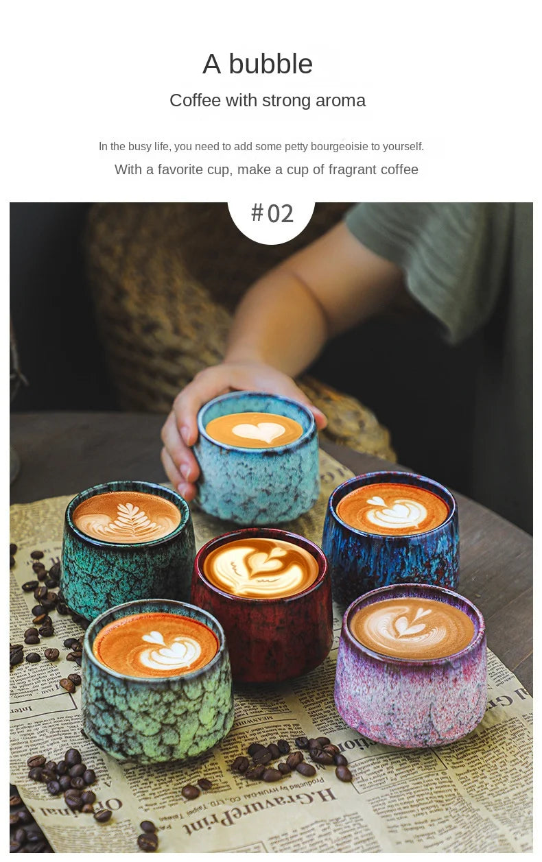 Reactive Glaze Ceramic Espresso & Tea Mug (170ml)