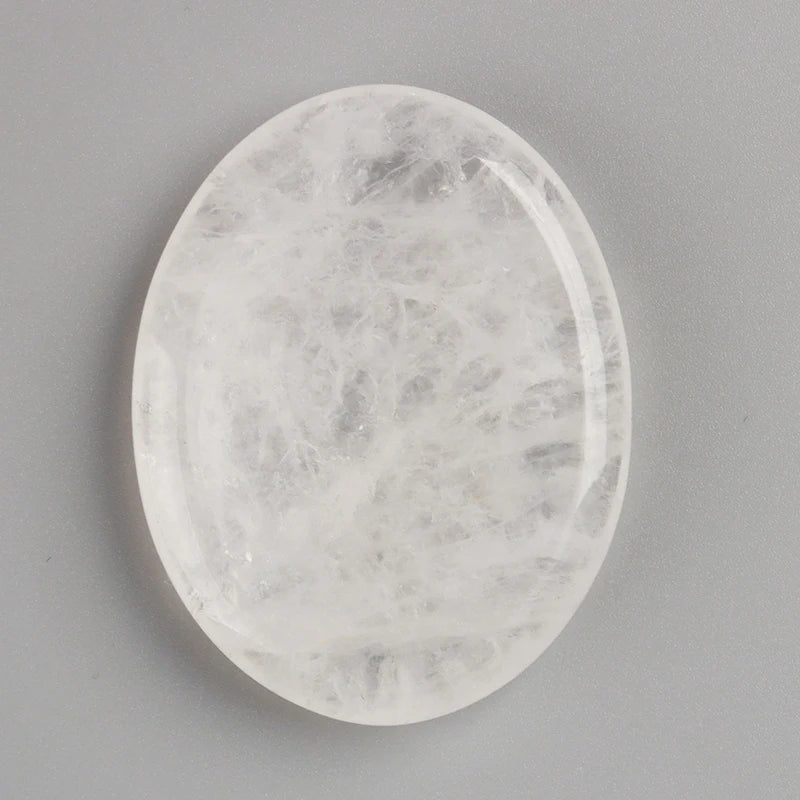 Natural Amethyst & Rose Quartz Worry Stone (Meditation & Relaxation)