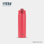 TYESO 600/750ML Stainless Steel Thermos Bottle with Straw – Insulated Sports Mug