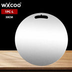 Dual-Sided Stainless Steel & Bamboo Cutting Board