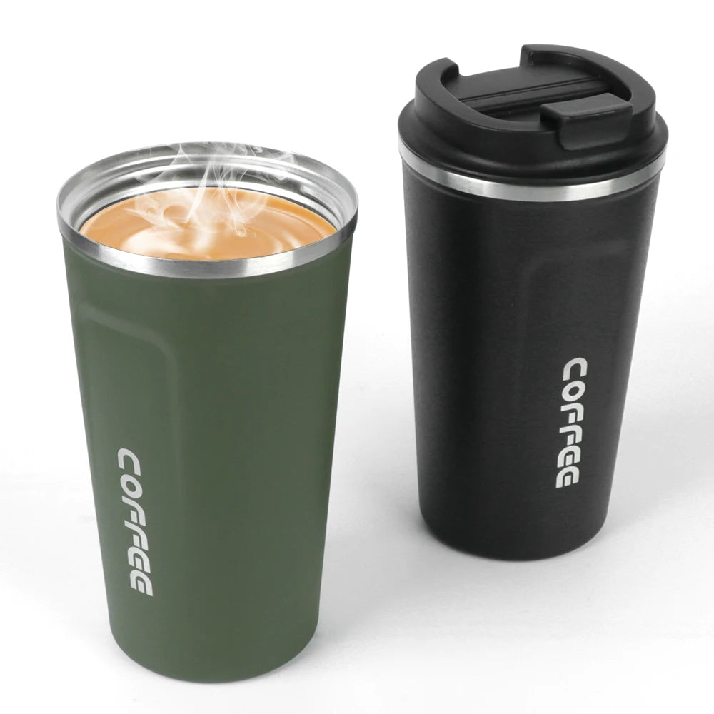 380/510ML Leak-Proof Stainless Steel Travel Coffee Thermos Mug