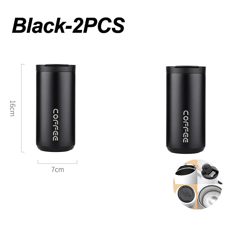 400ml Stainless Steel Coffee Thermos – Portable Insulated Travel Mug