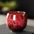 Kiln-Transformed Ceramic Teacup (Japanese Style)