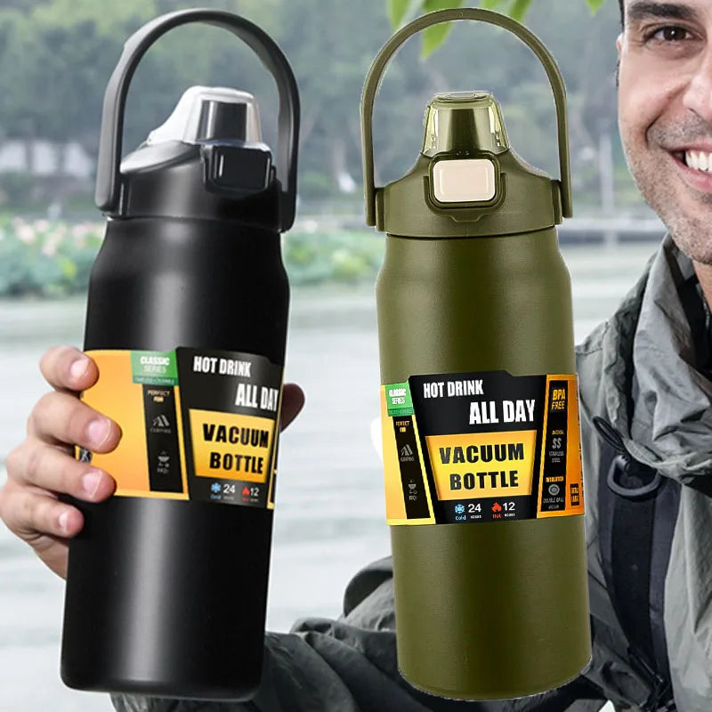 1.5L Stainless Steel Vacuum Thermos – Large Capacity Insulated Bottle