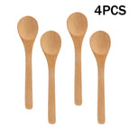 Wooden & Bamboo Tea Spoons – 1/6PCS Kitchen Serving Utensils