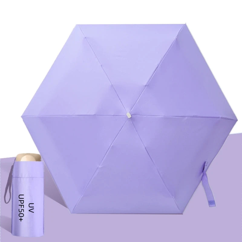 UPF50+ Mini Pocket Umbrella – Portable UV & Rain Protection