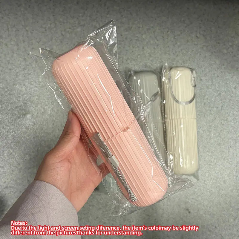 Portable Toothbrush & Toothpaste Travel Holder – Bathroom Organizer