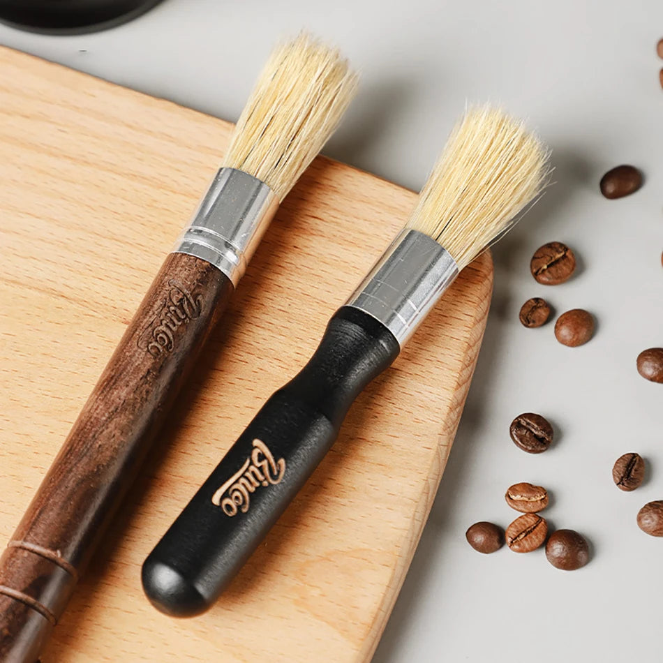 Retro Solid Wood Coffee Grinder Brush.