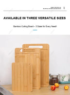 Dual-Sided Stainless Steel & Bamboo Cutting Board