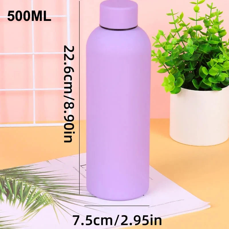 500/750ML Stainless Steel Thermos – Double-Wall Sports Water Bottle
