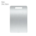 Dual-Sided Stainless Steel & Bamboo Cutting Board