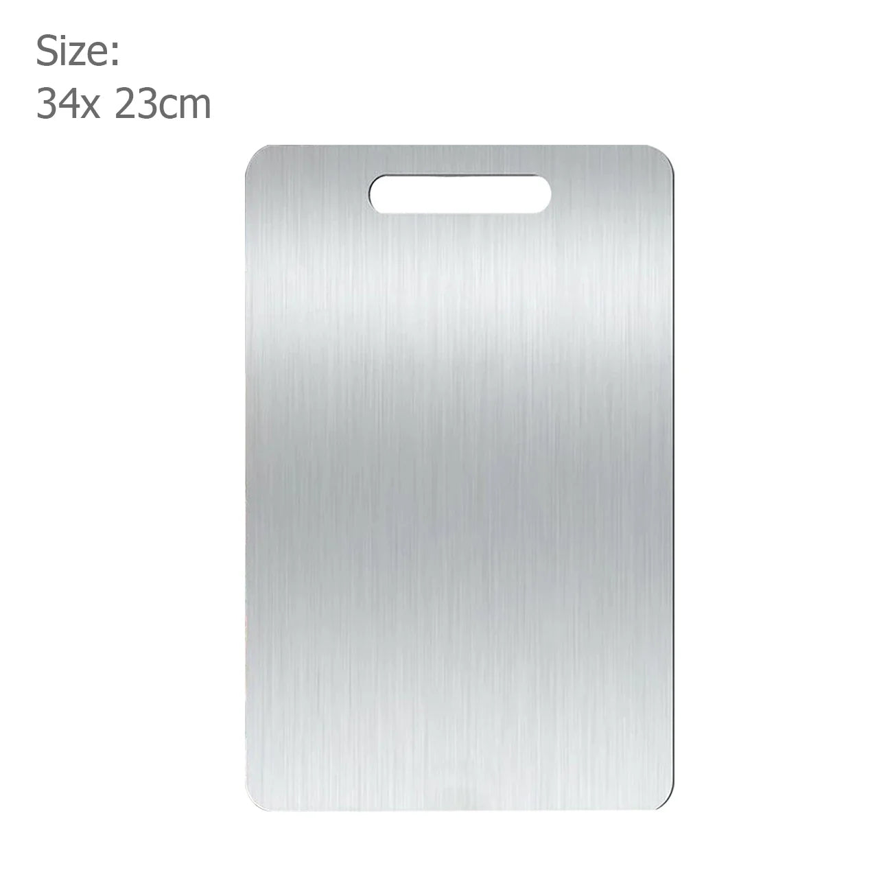 Dual-Sided Stainless Steel & Bamboo Cutting Board