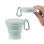 Collapsible Silicone Travel Cup with Hanging Hole