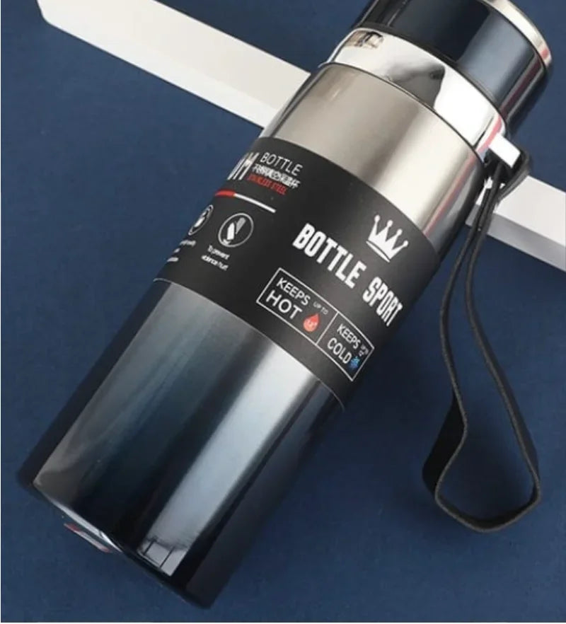 1000ml Stainless Steel Vacuum Flask – Insulated Thermal Water Bottle