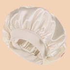 Solid Color Satin Wide-Brimmed Shower Cap