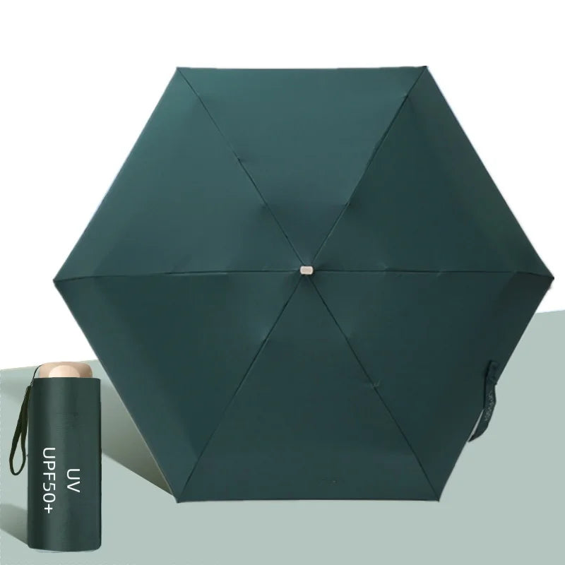 UPF50+ Mini Pocket Umbrella – Portable UV & Rain Protection