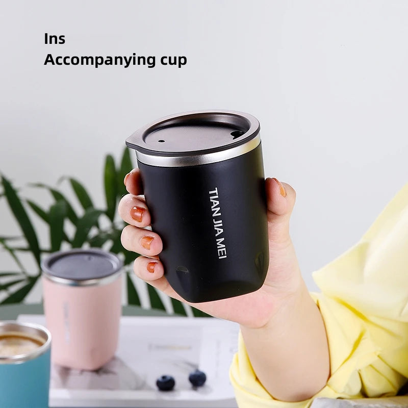 300ml Stainless Steel Thermos Cup – Portable Water & Coffee Mug