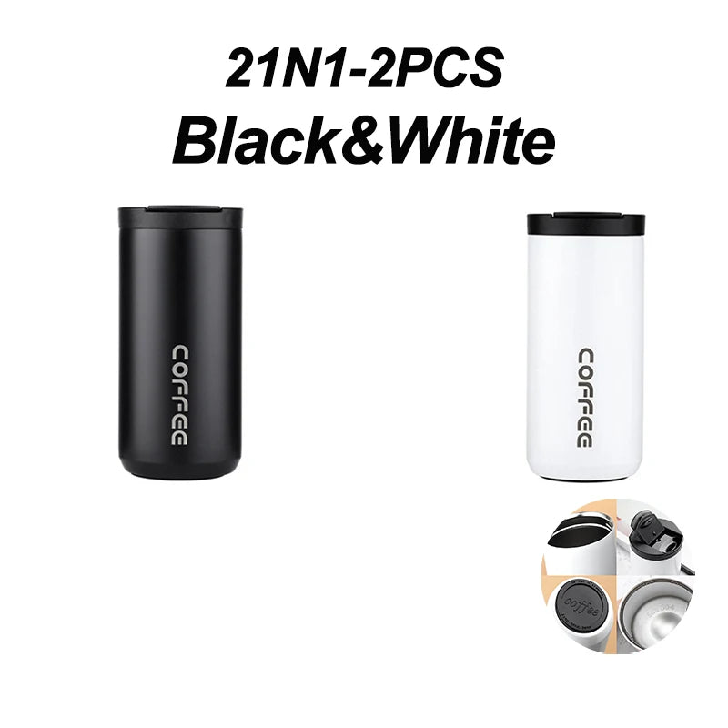 400ml Stainless Steel Coffee Thermos – Portable Insulated Travel Mug