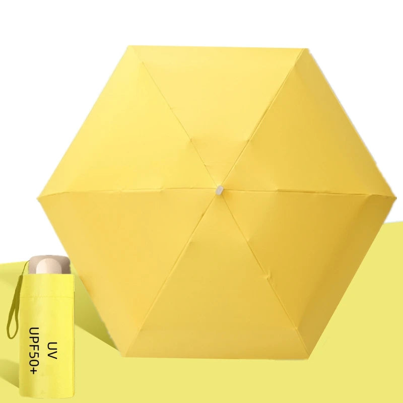 UPF50+ Mini Pocket Umbrella – Portable UV & Rain Protection