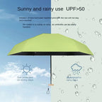 UPF50+ Mini Pocket Umbrella – Portable UV & Rain Protection