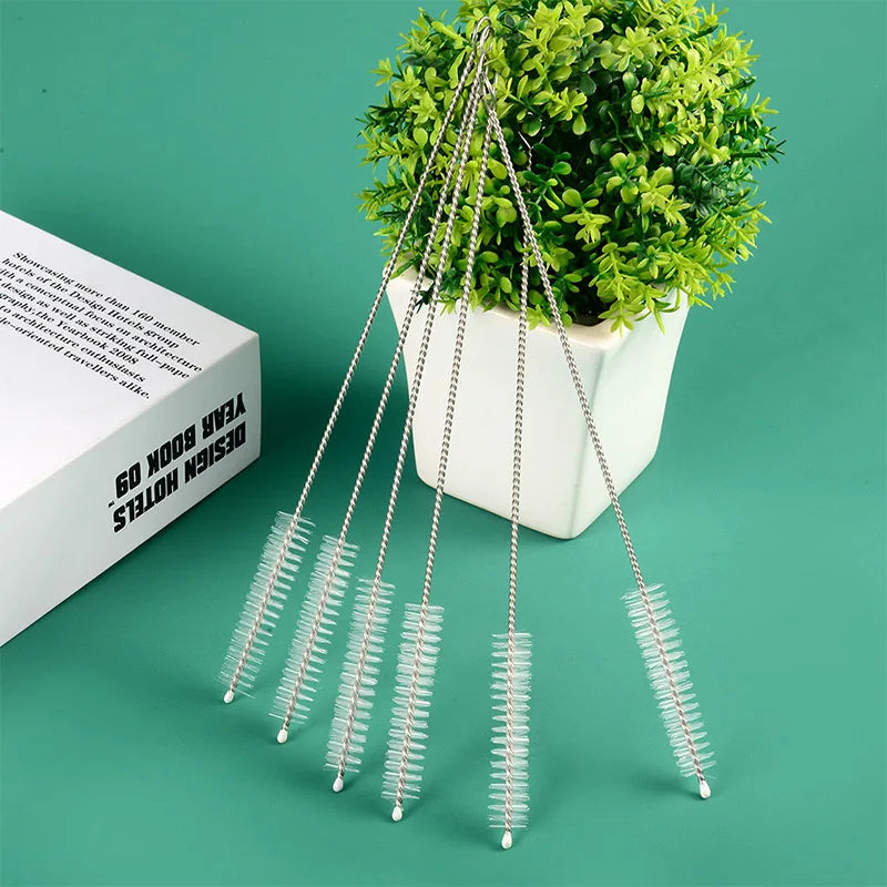 11-Piece Bottle Cleaning Brush Set – Reusable Nylon & Stainless Steel Tools