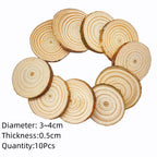 Natural Pine Wood Craft Slices (1 Pack)