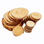 Natural Pine Wood Craft Slices (1 Pack)
