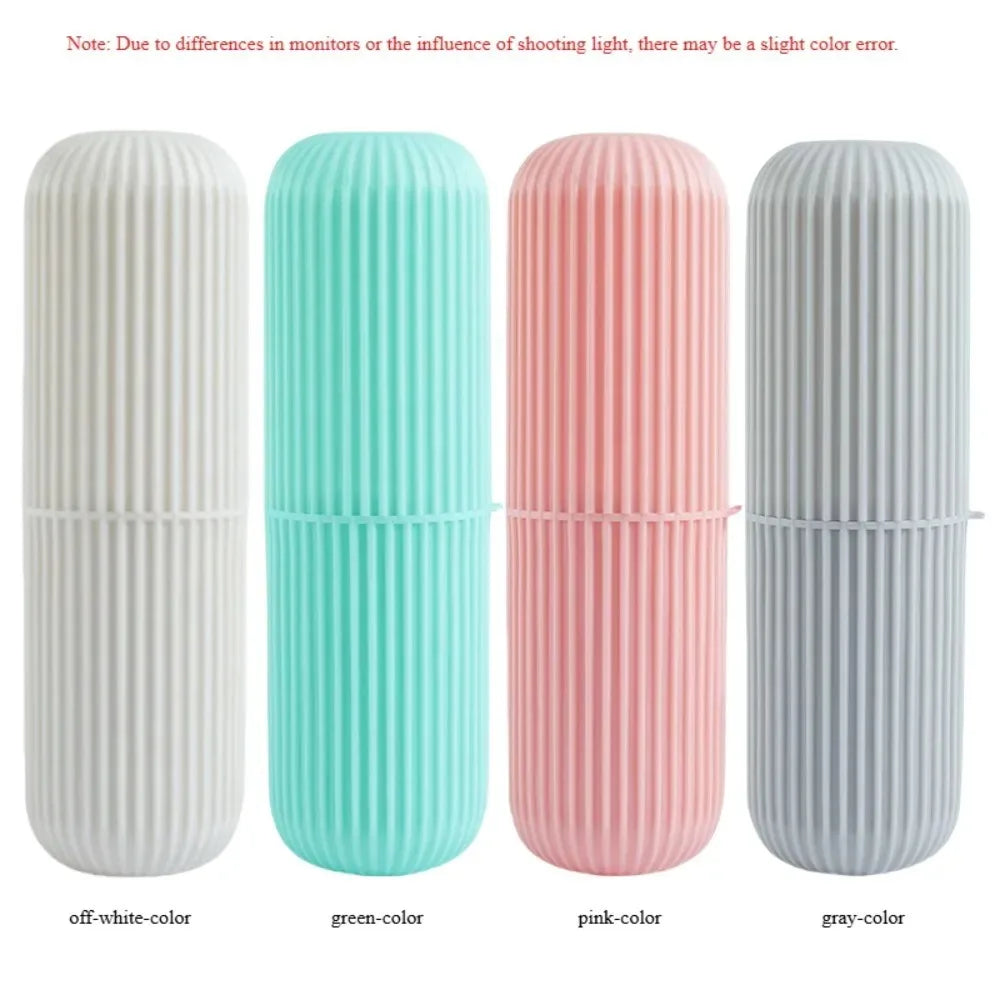 Portable Toothbrush & Toothpaste Travel Holder – Bathroom Organizer