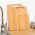 Dual-Sided Stainless Steel & Bamboo Cutting Board
