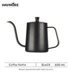 304 Stainless Steel 600ml Gooseneck Pour-Over Kettle