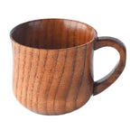 130ml Solid Wood Tea Cup with Handle – Wooden Water & Kitchen Cup