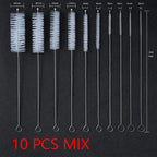 11-Piece Bottle Cleaning Brush Set – Reusable Nylon & Stainless Steel Tools