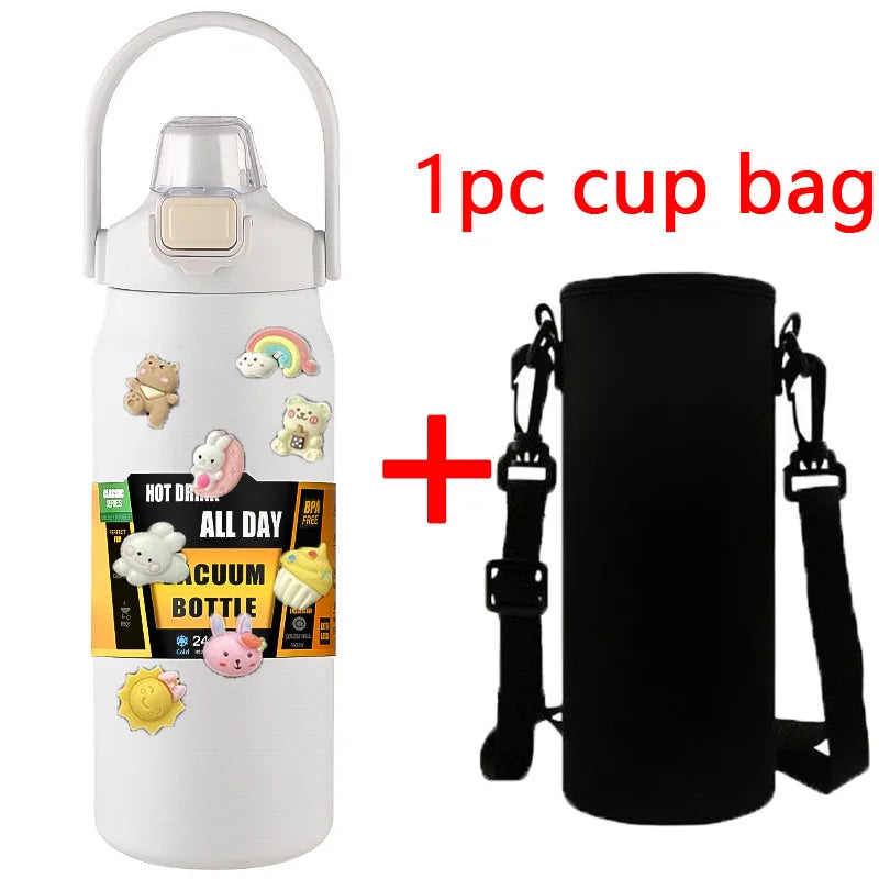 1.5L Stainless Steel Vacuum Thermos – Large Capacity Insulated Bottle