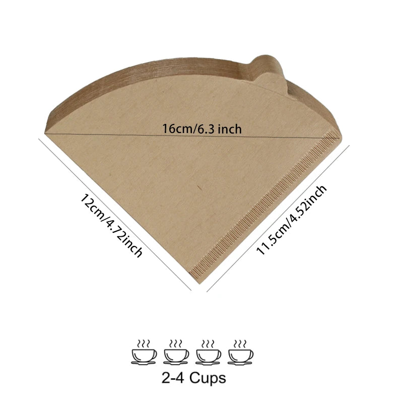 Natural 02 Cone Coffee Filters (2-4 Cup)