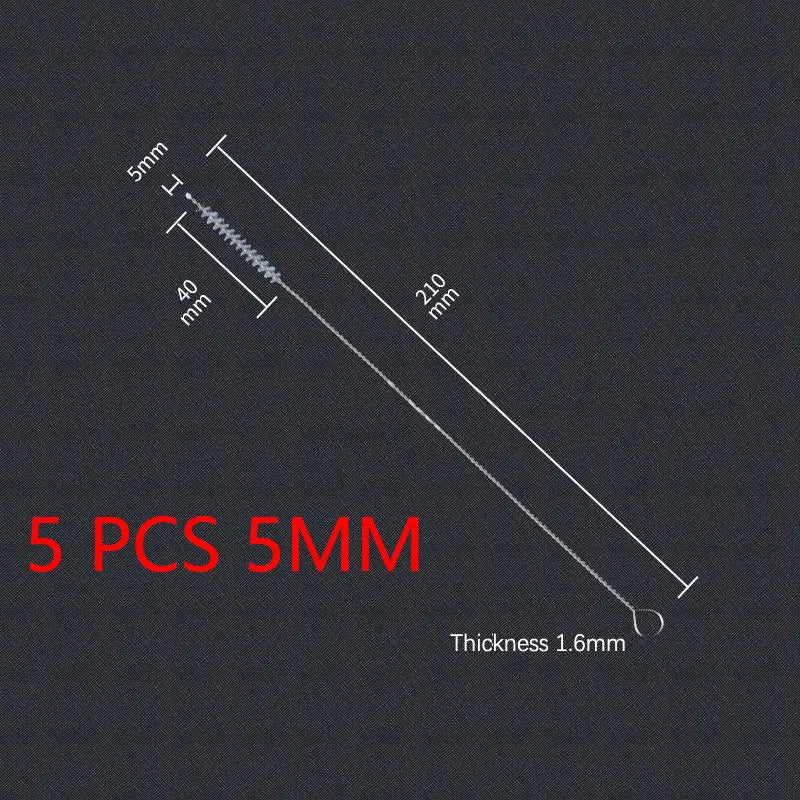 11-Piece Bottle Cleaning Brush Set – Reusable Nylon & Stainless Steel Tools