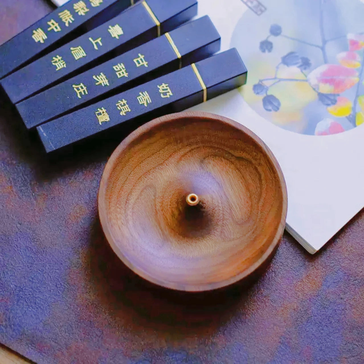 Solid Wood Incense Tray